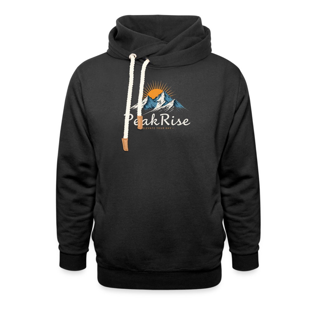 PeakRise Shawl Collar Hoodie - black