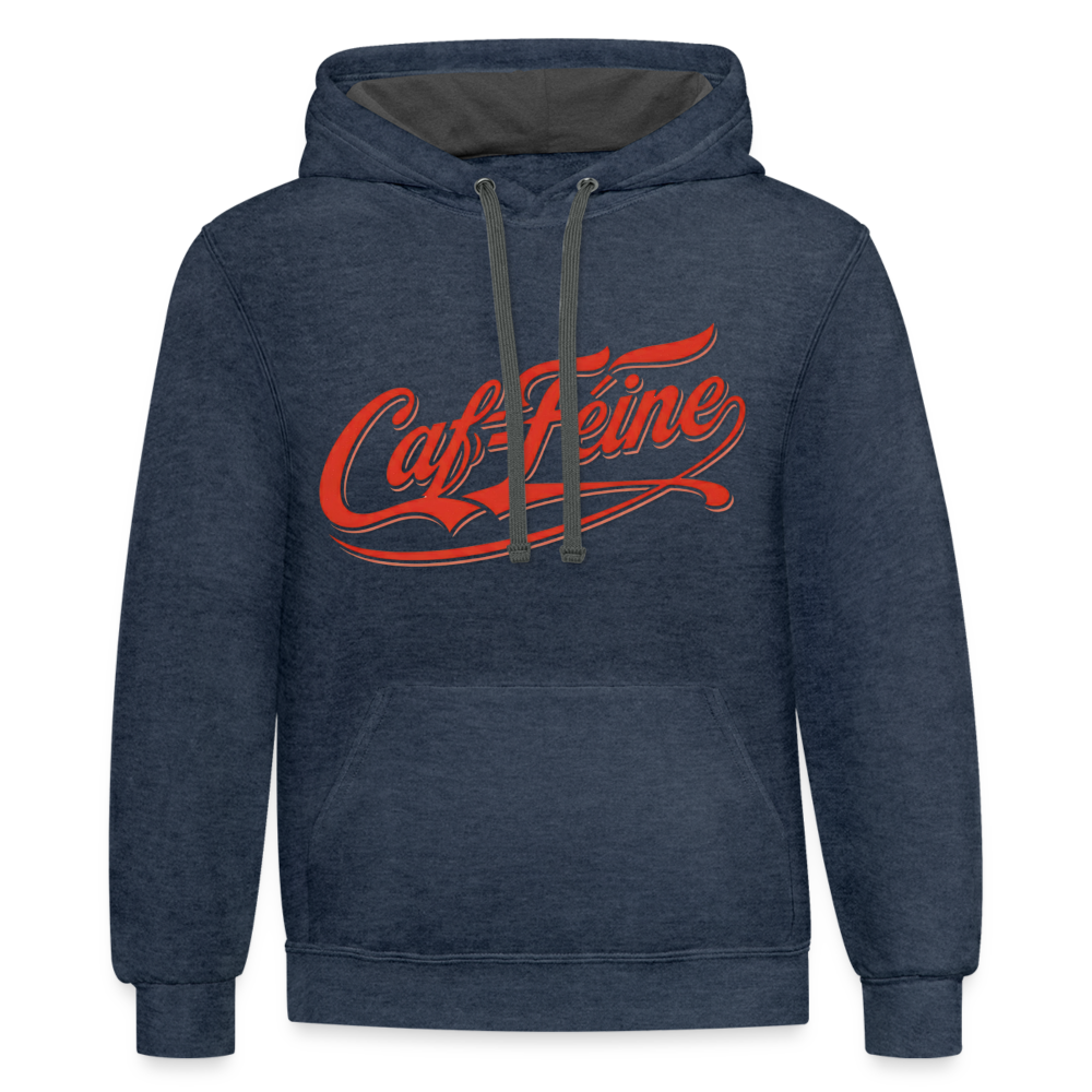 Caf-Feine Hoodie - indigo heather/asphalt
