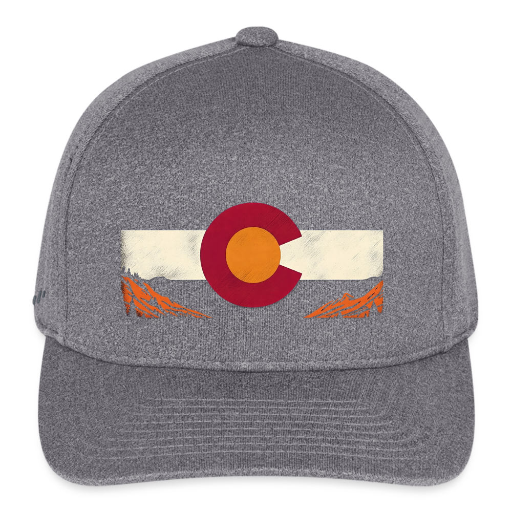 CO Mountain Flexfit Baseball Cap - light heather gray
