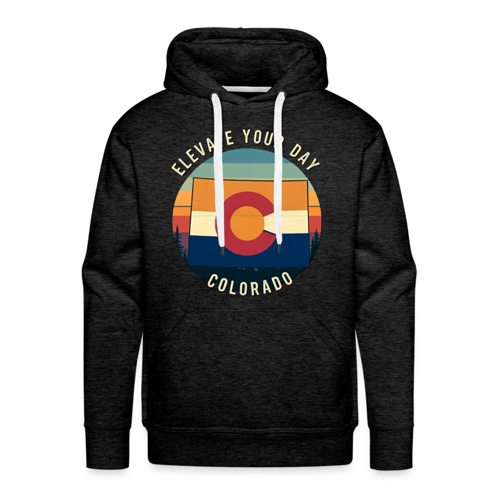 Elevate Your Day Hoodie - charcoal grey