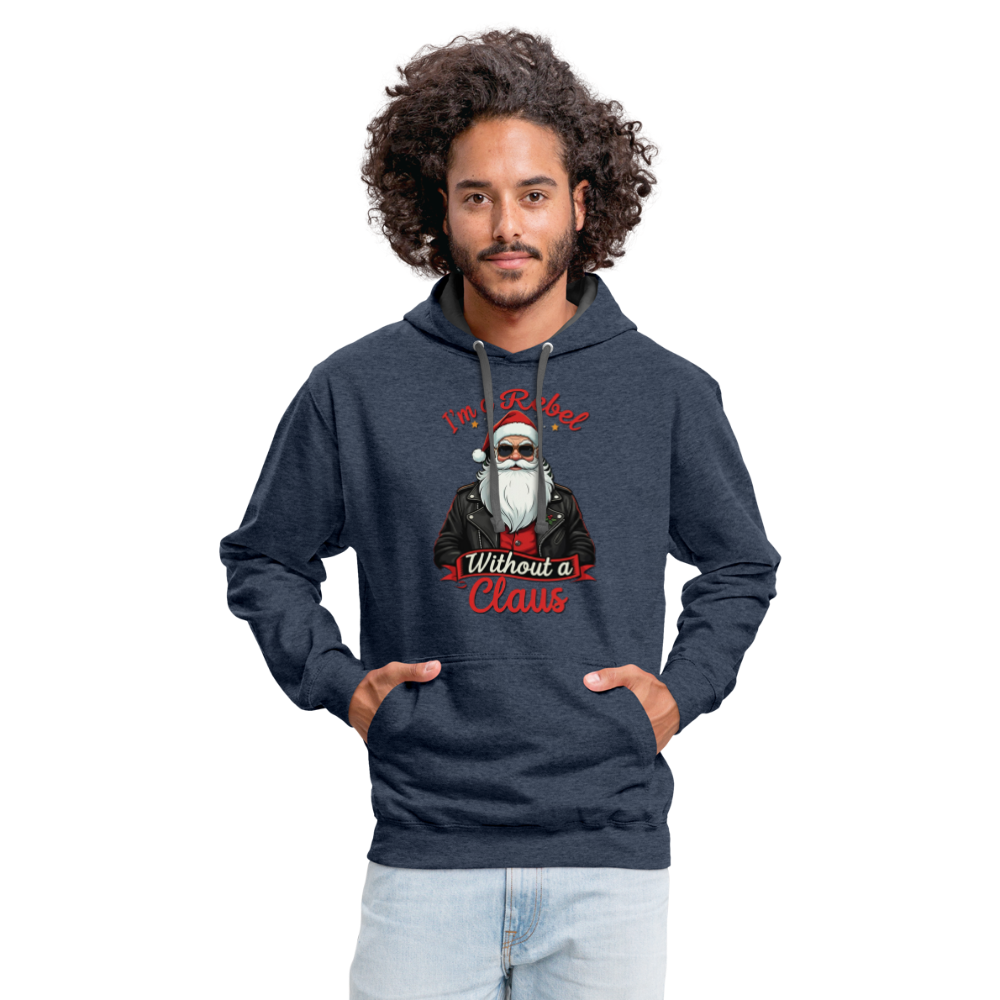 Rebel Hoodie - indigo heather/asphalt