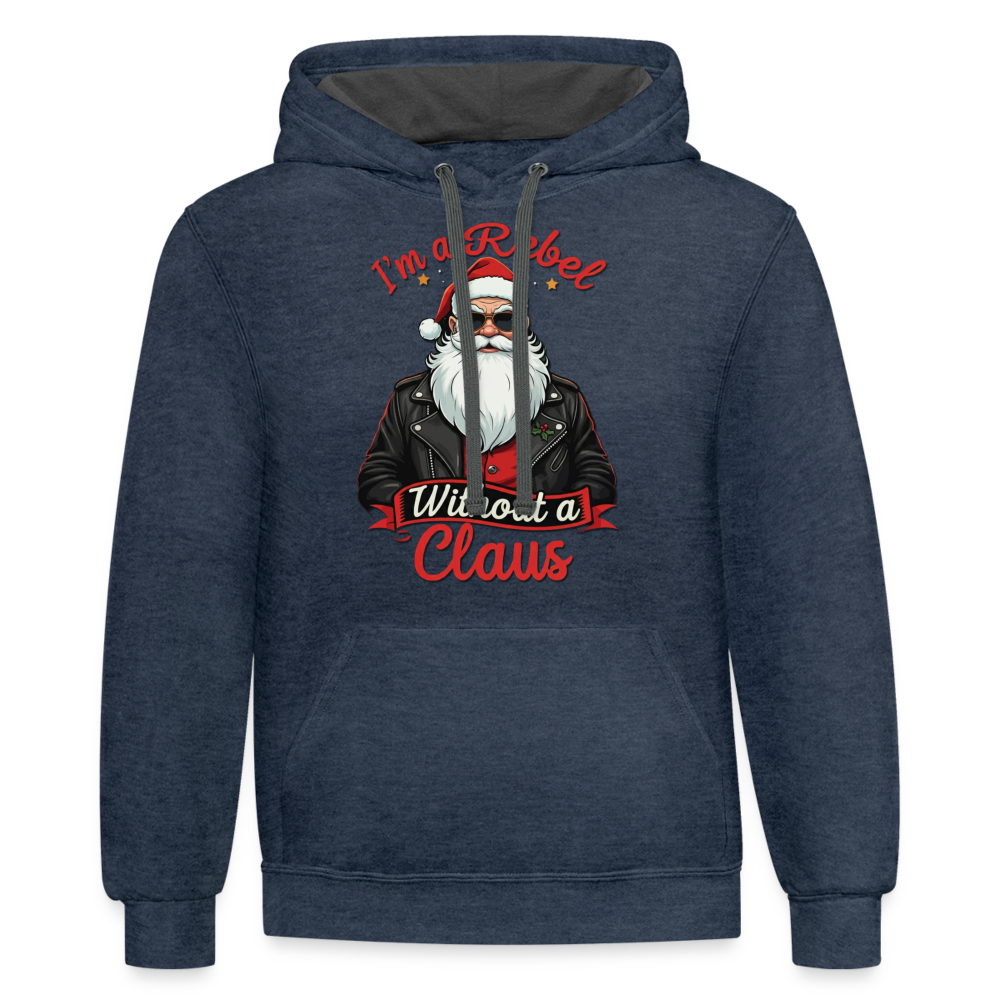 Rebel Hoodie - indigo heather/asphalt