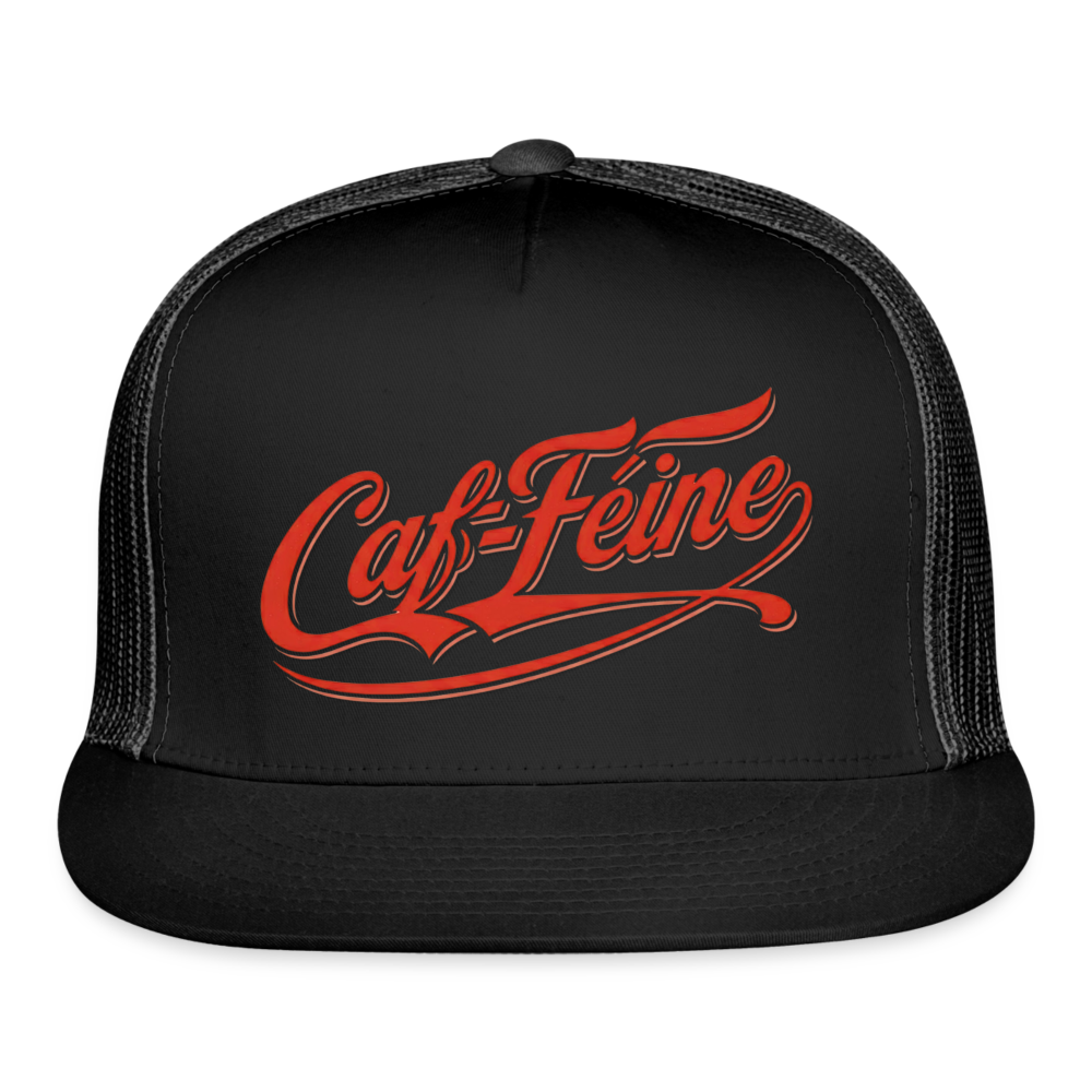 Caf-Feine Trucker Hat - black/black