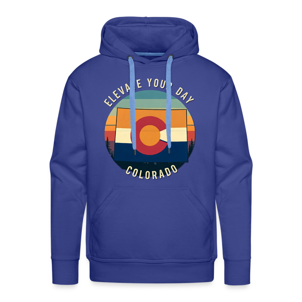 Elevate Your Day Hoodie - royal blue