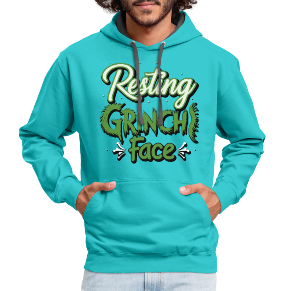 Grinch Hoodie - scuba blue/asphalt