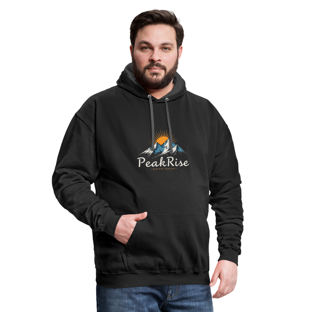 PeakRise Hoodie - black/asphalt