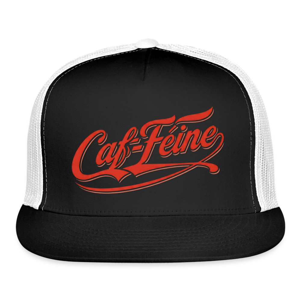 Caf-Feine Trucker Hat - black/white