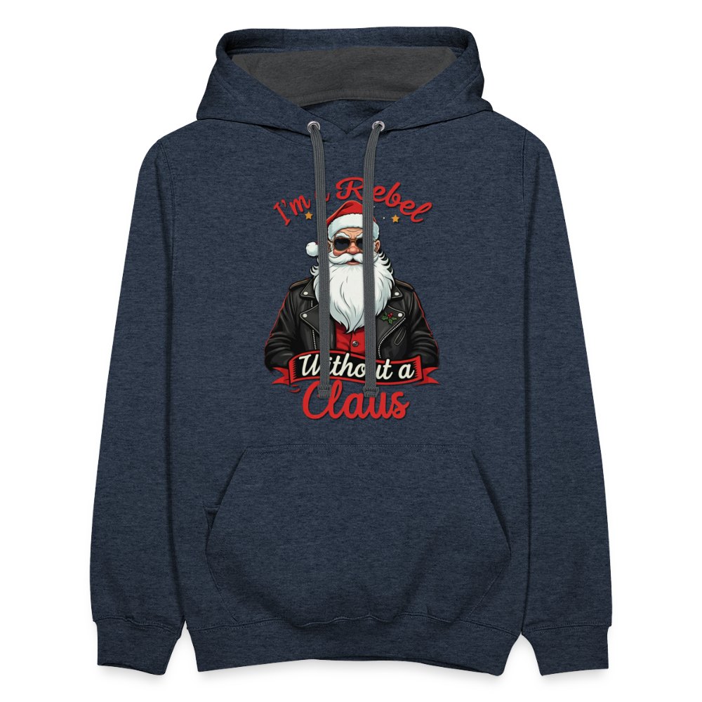 Rebel Hoodie - indigo heather/asphalt