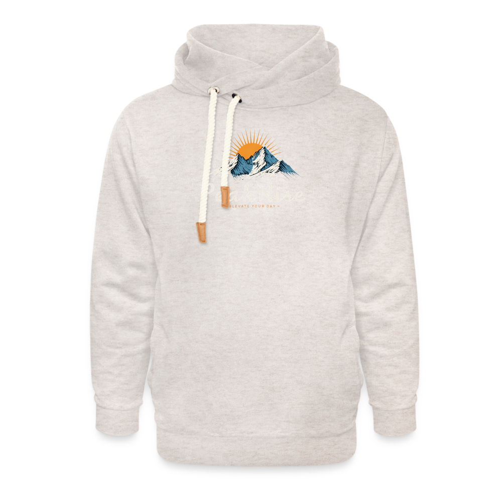 PeakRise Shawl Collar Hoodie - heather oatmeal