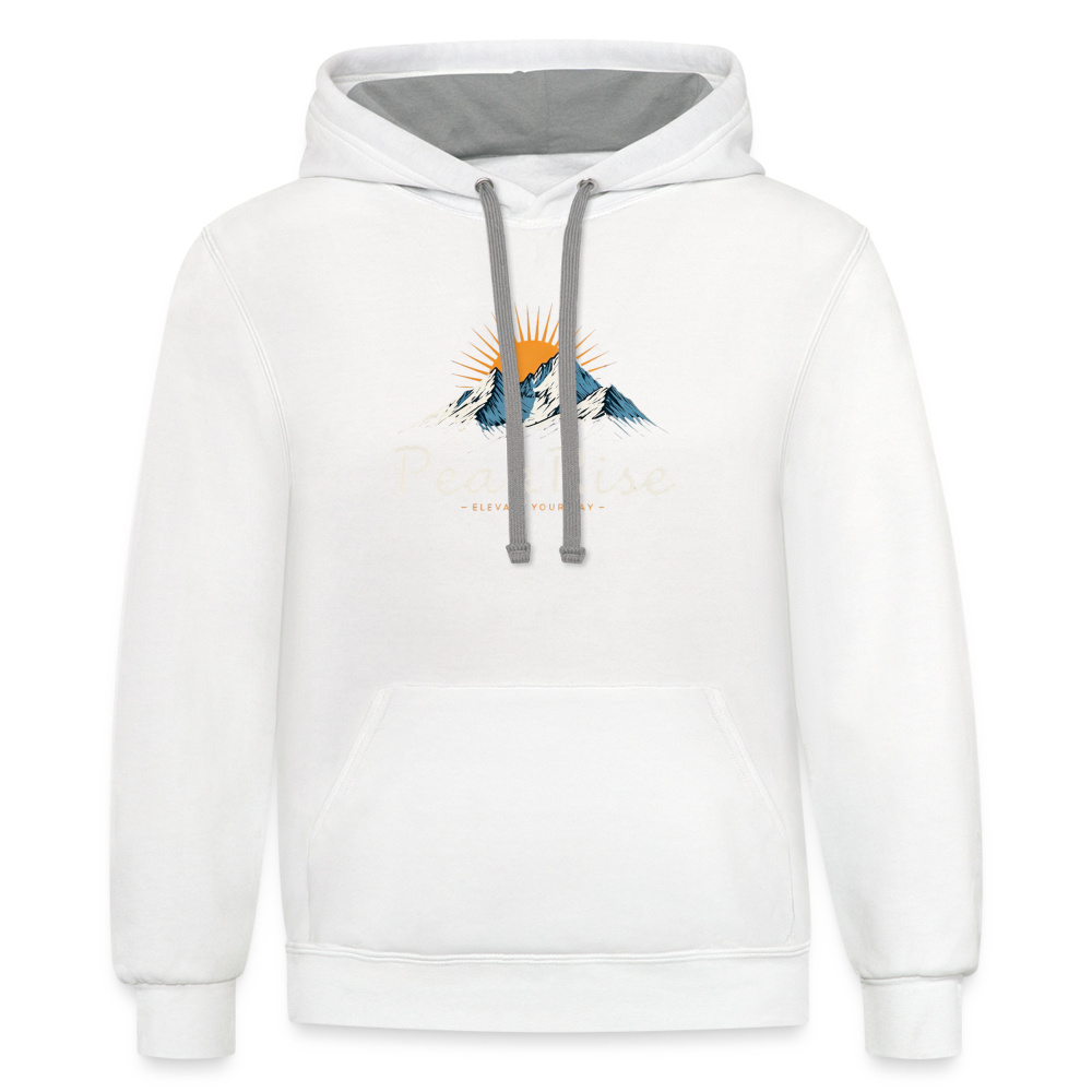 PeakRise Hoodie - white/gray