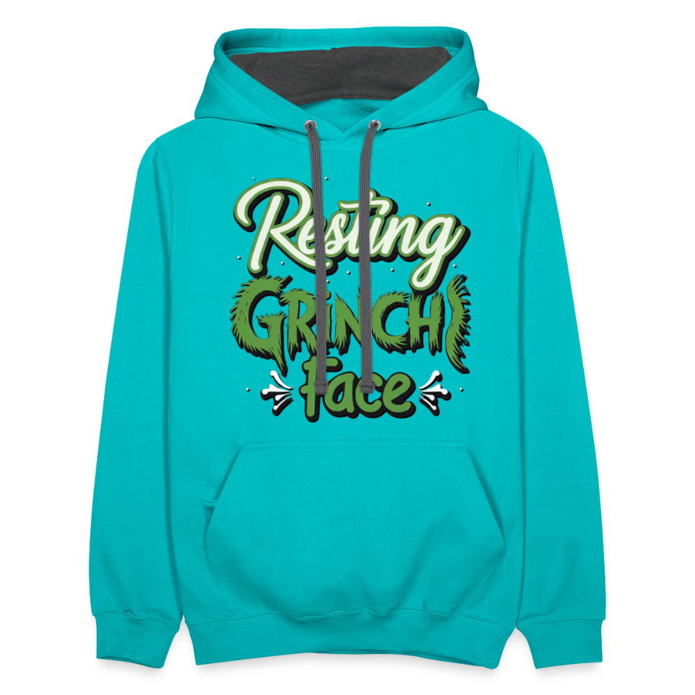 Grinch Hoodie - scuba blue/asphalt