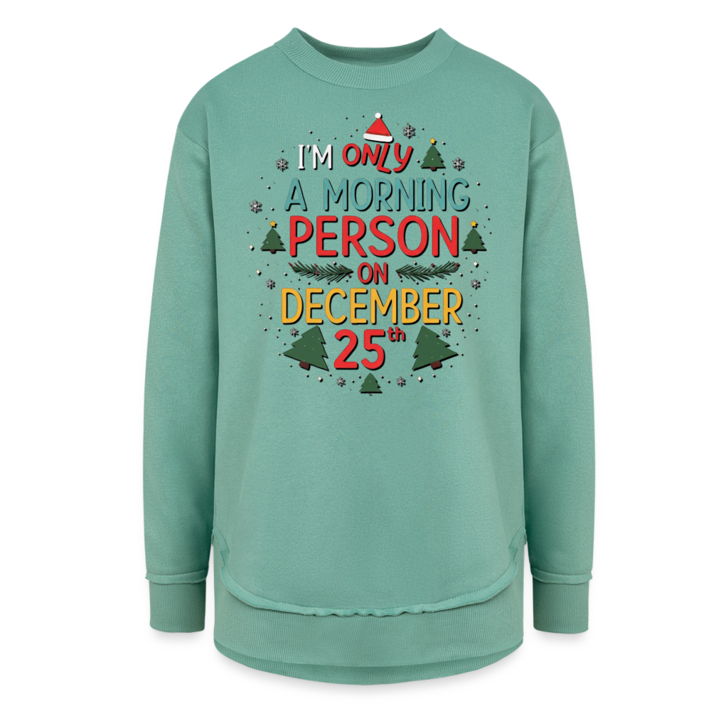 Dec 25th Womens Fleece Sweatshirt - saltwater