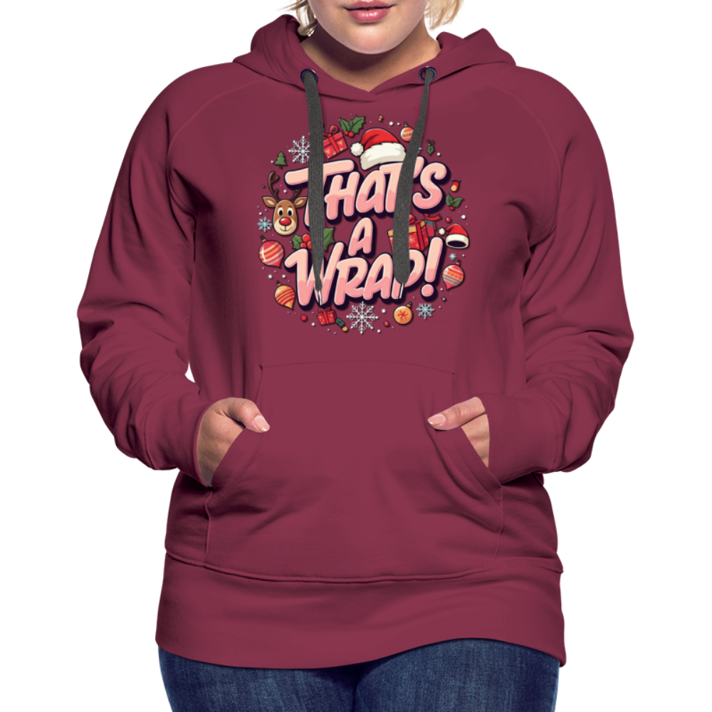 Wrap Women’s Hoodie - burgundy