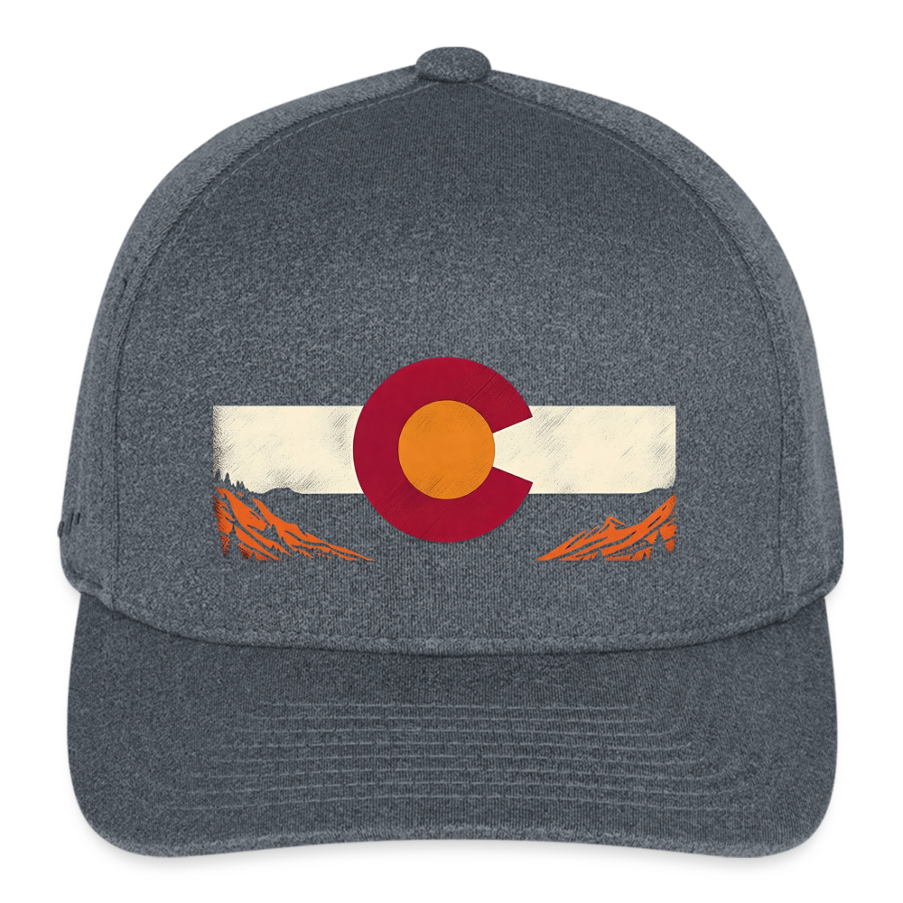CO Mountain Flexfit Baseball Cap - dark heather gray