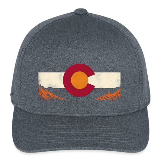 CO Mountain Flexfit Baseball Cap - dark heather gray