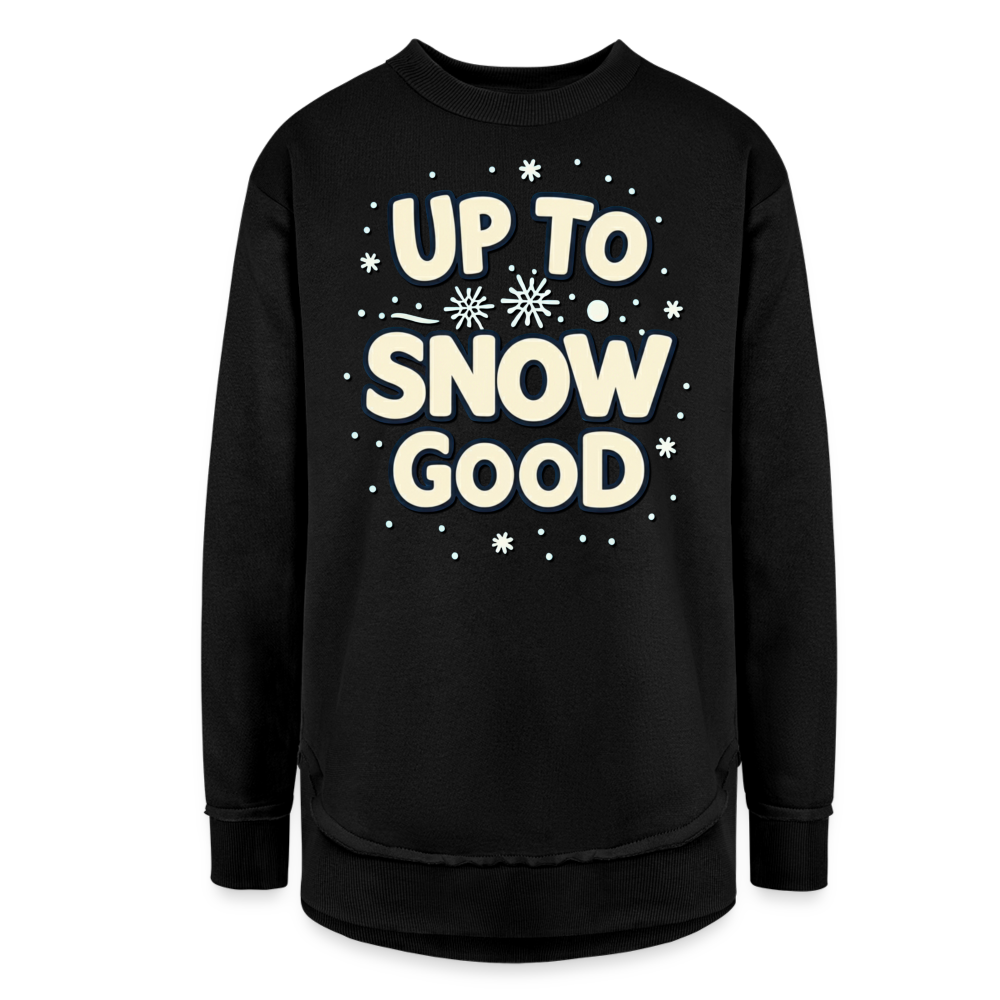 Snow Good Women's Tunic Fleece Sweatshirt - black