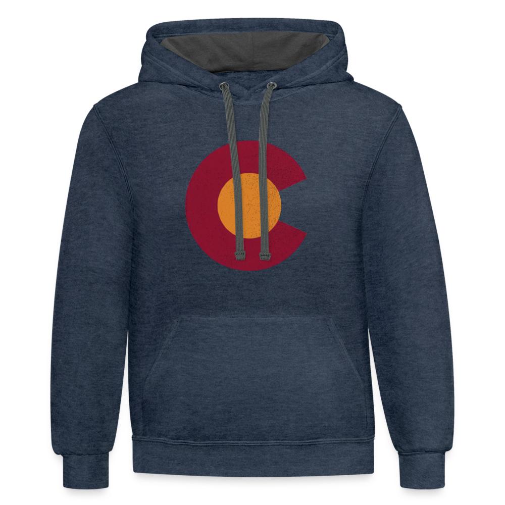 CO Hoodie - indigo heather/asphalt