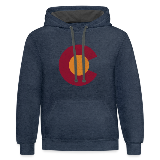 CO Hoodie - indigo heather/asphalt