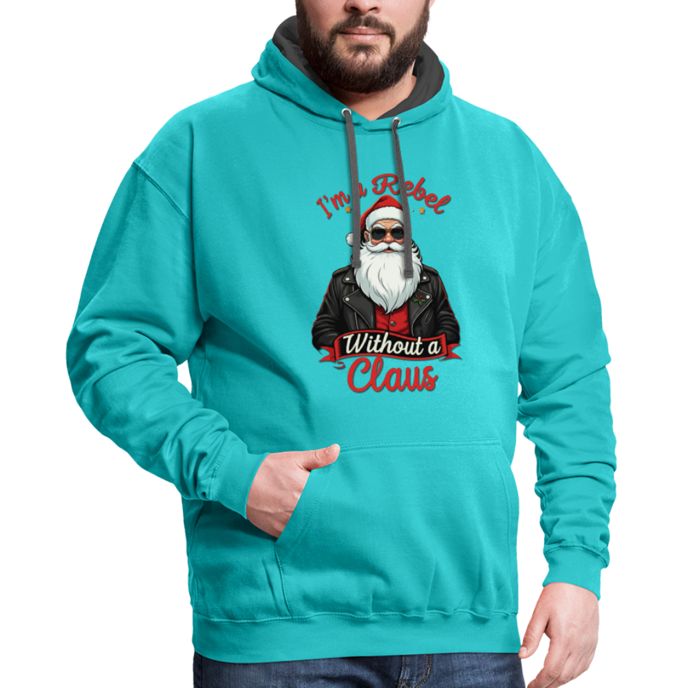 Rebel Hoodie - scuba blue/asphalt