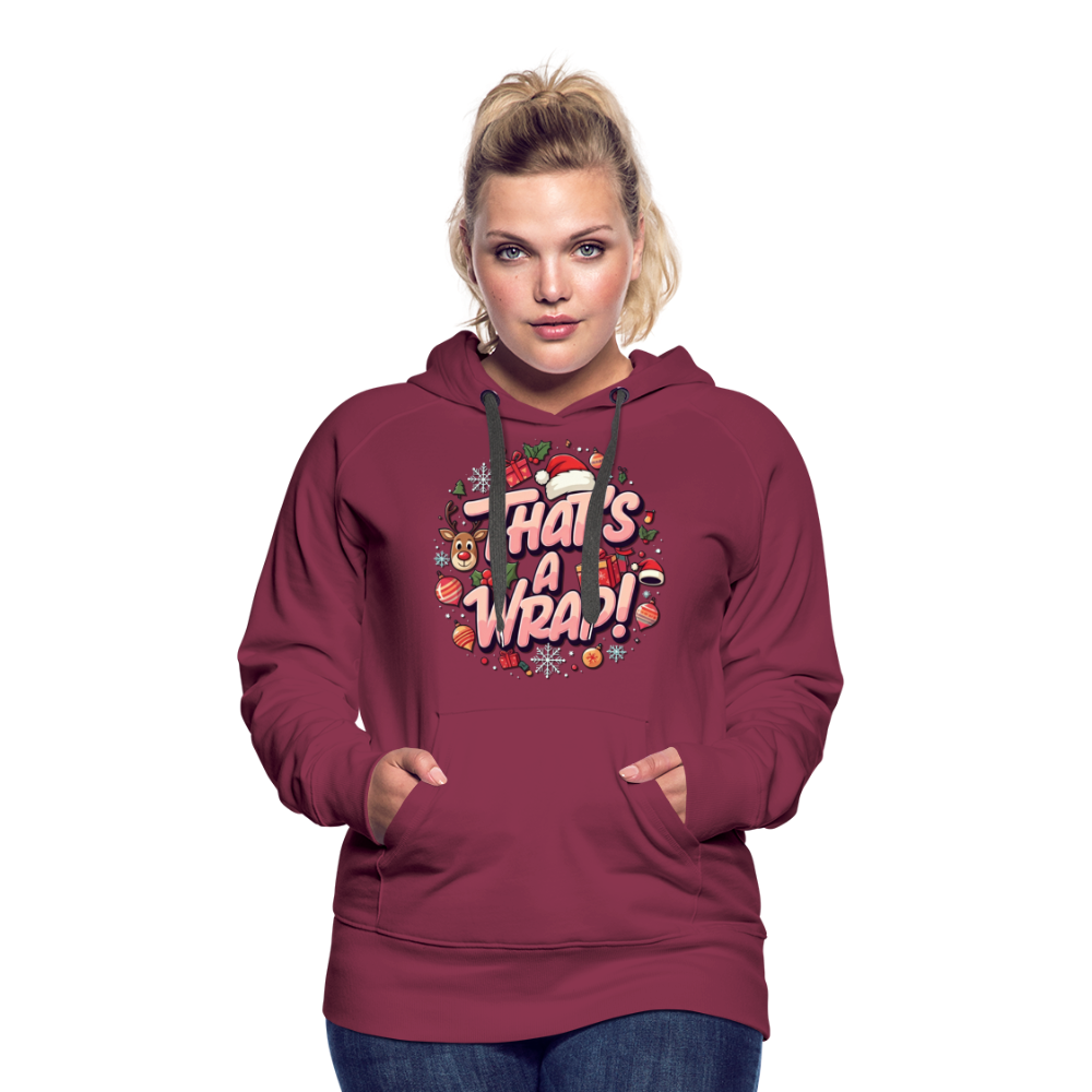 Wrap Women’s Hoodie - burgundy