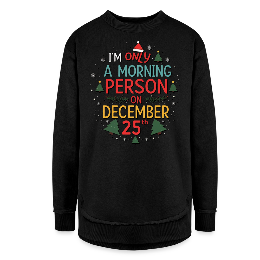 Dec 25th Womens Fleece Sweatshirt - black
