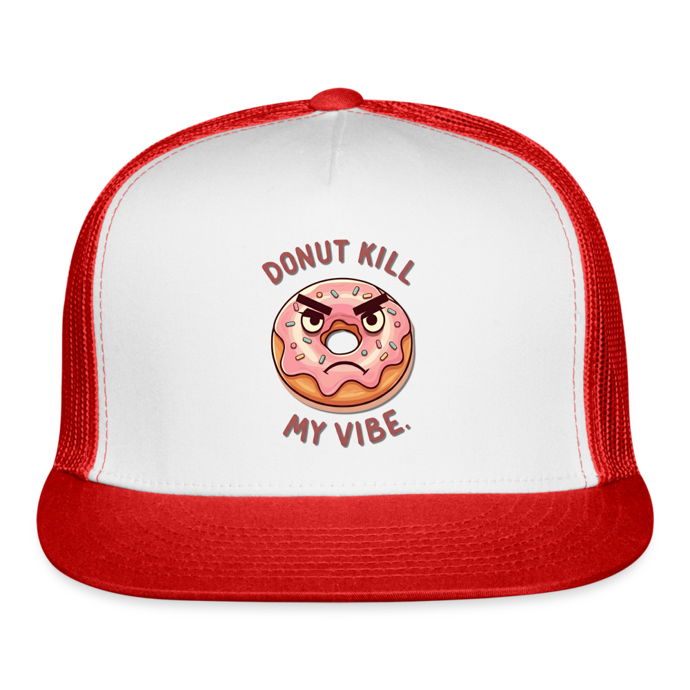 My Vibe Trucker Hat - white/red
