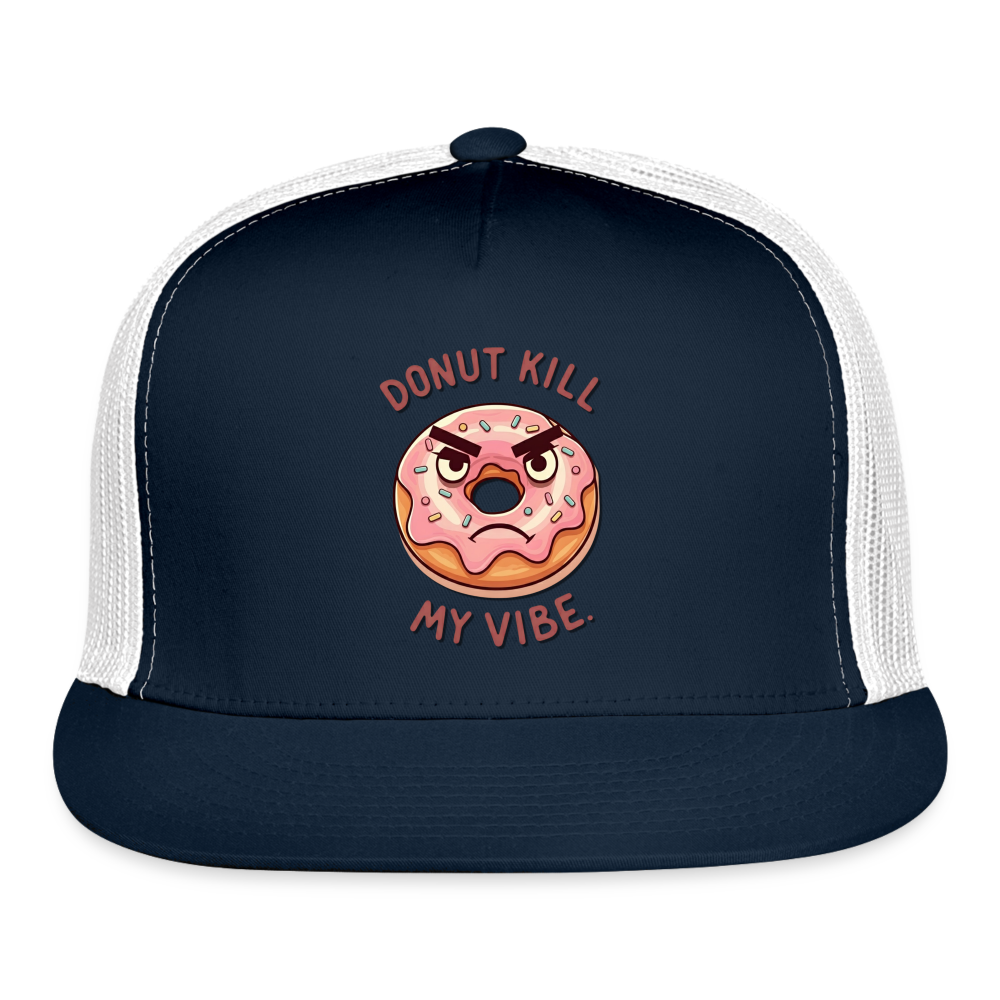 My Vibe Trucker Hat - navy/white