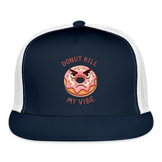 My Vibe Trucker Hat - navy/white