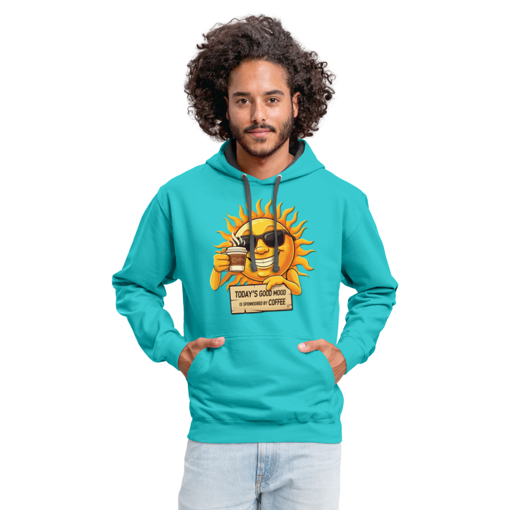 Sponsored by Coffee Hoodie - scuba blue/asphalt