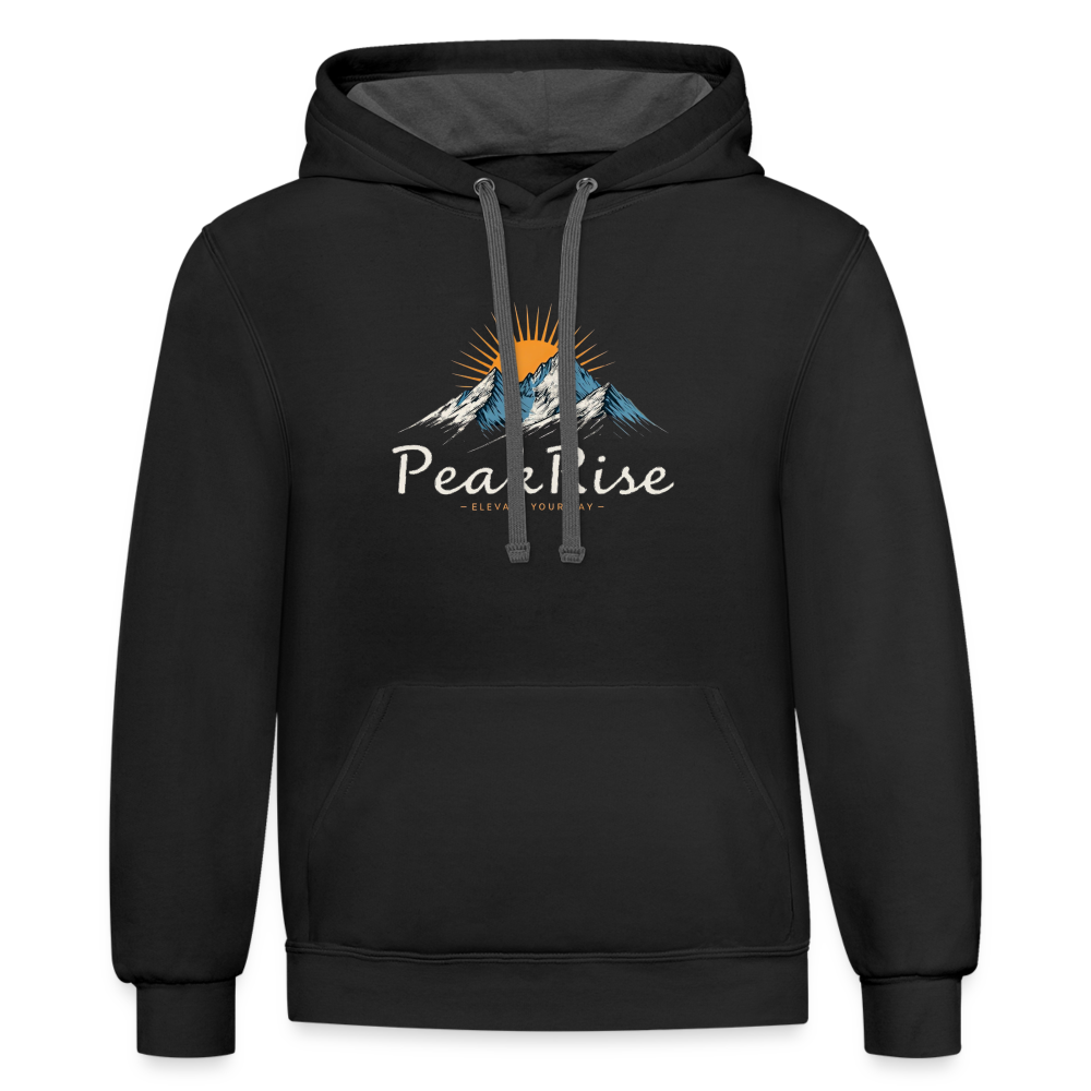 PeakRise Hoodie - black/asphalt