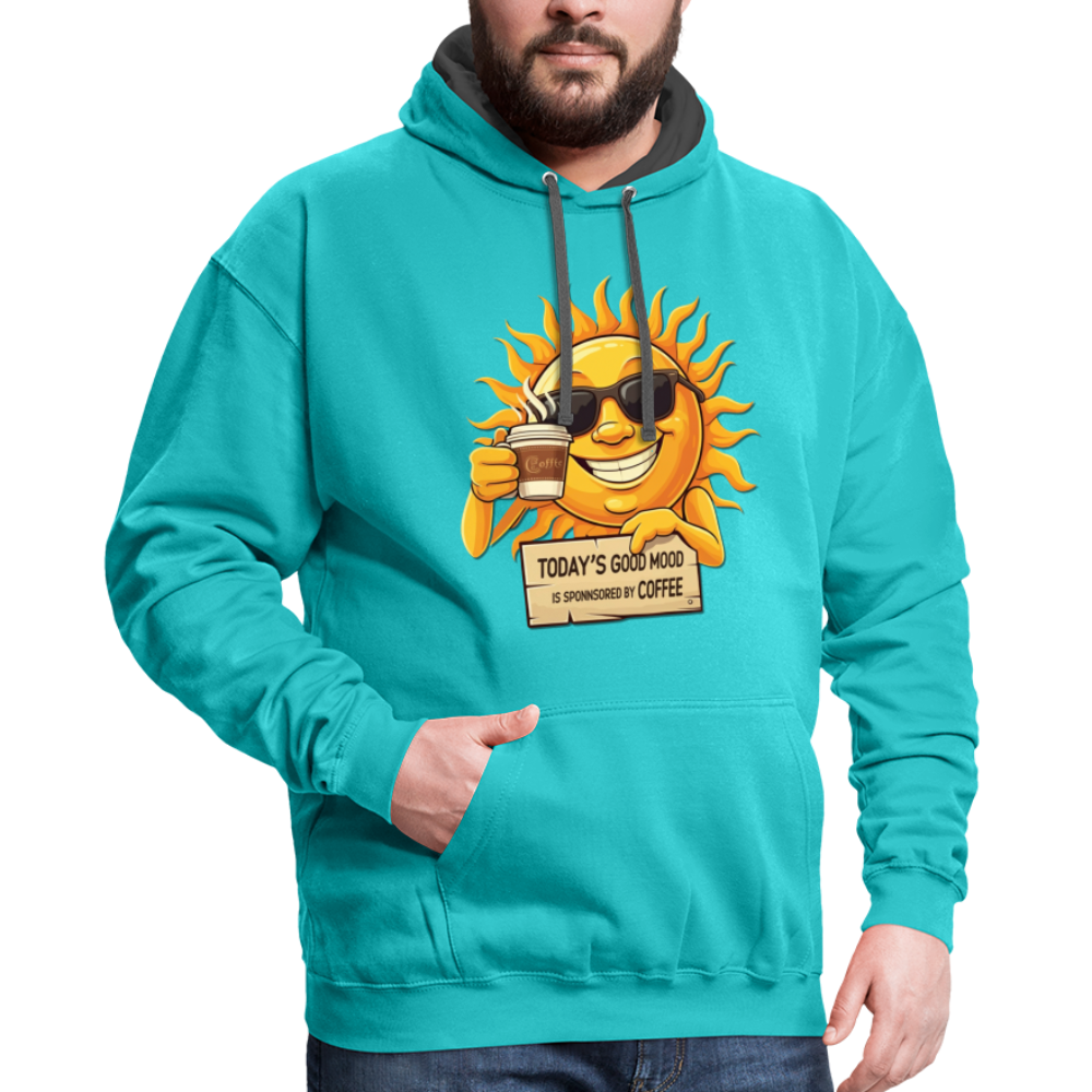 Sponsored by Coffee Hoodie - scuba blue/asphalt