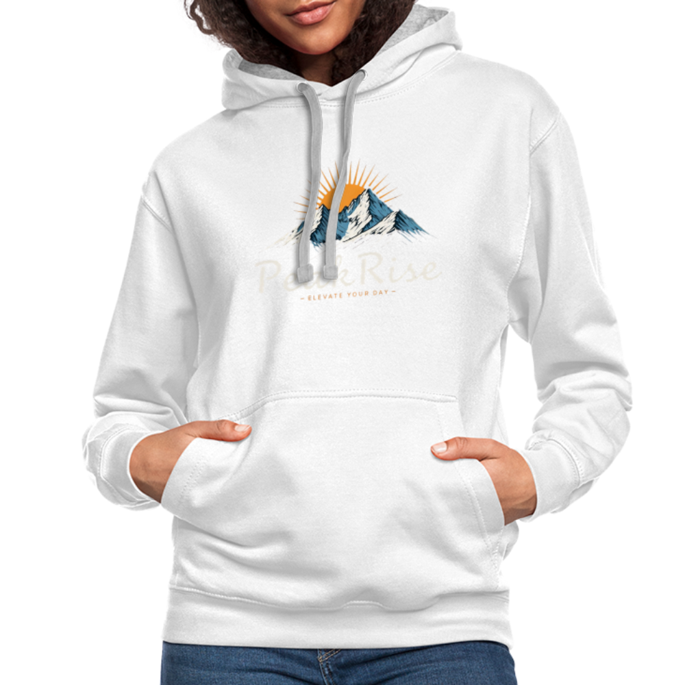 PeakRise Hoodie - white/gray