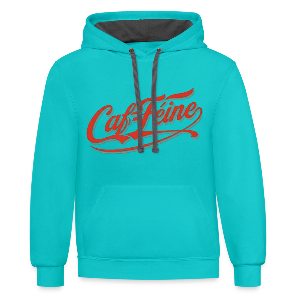 Caf-Feine Hoodie - scuba blue/asphalt