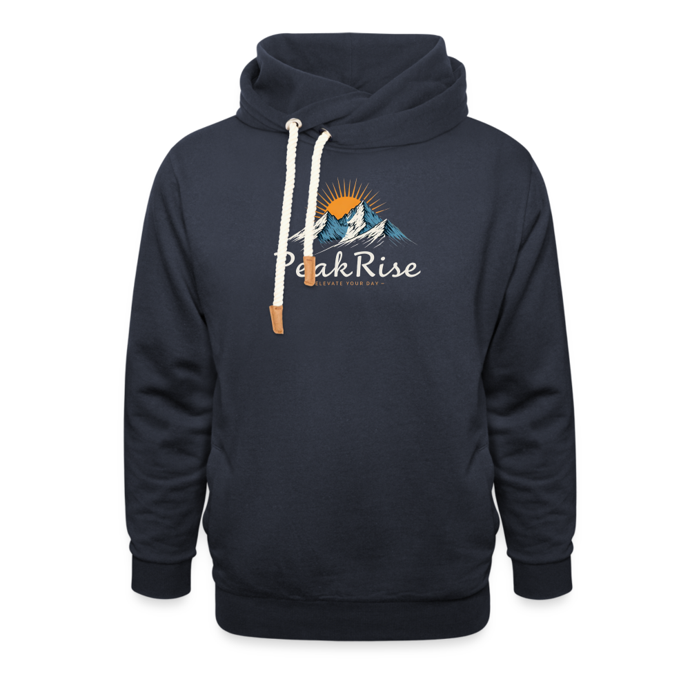 PeakRise Shawl Collar Hoodie - navy