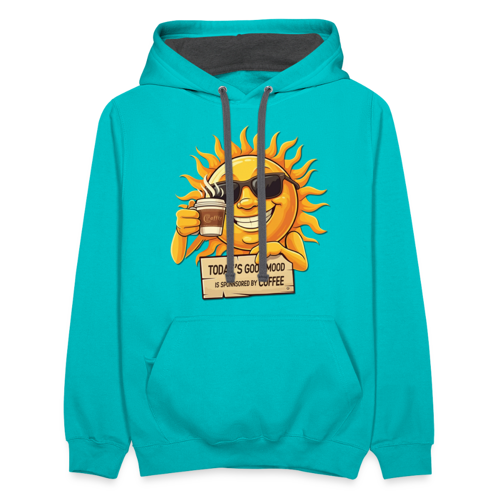 Sponsored by Coffee Hoodie - scuba blue/asphalt