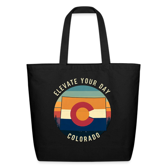 Elevate your Day Colorado Cotton Tote - black