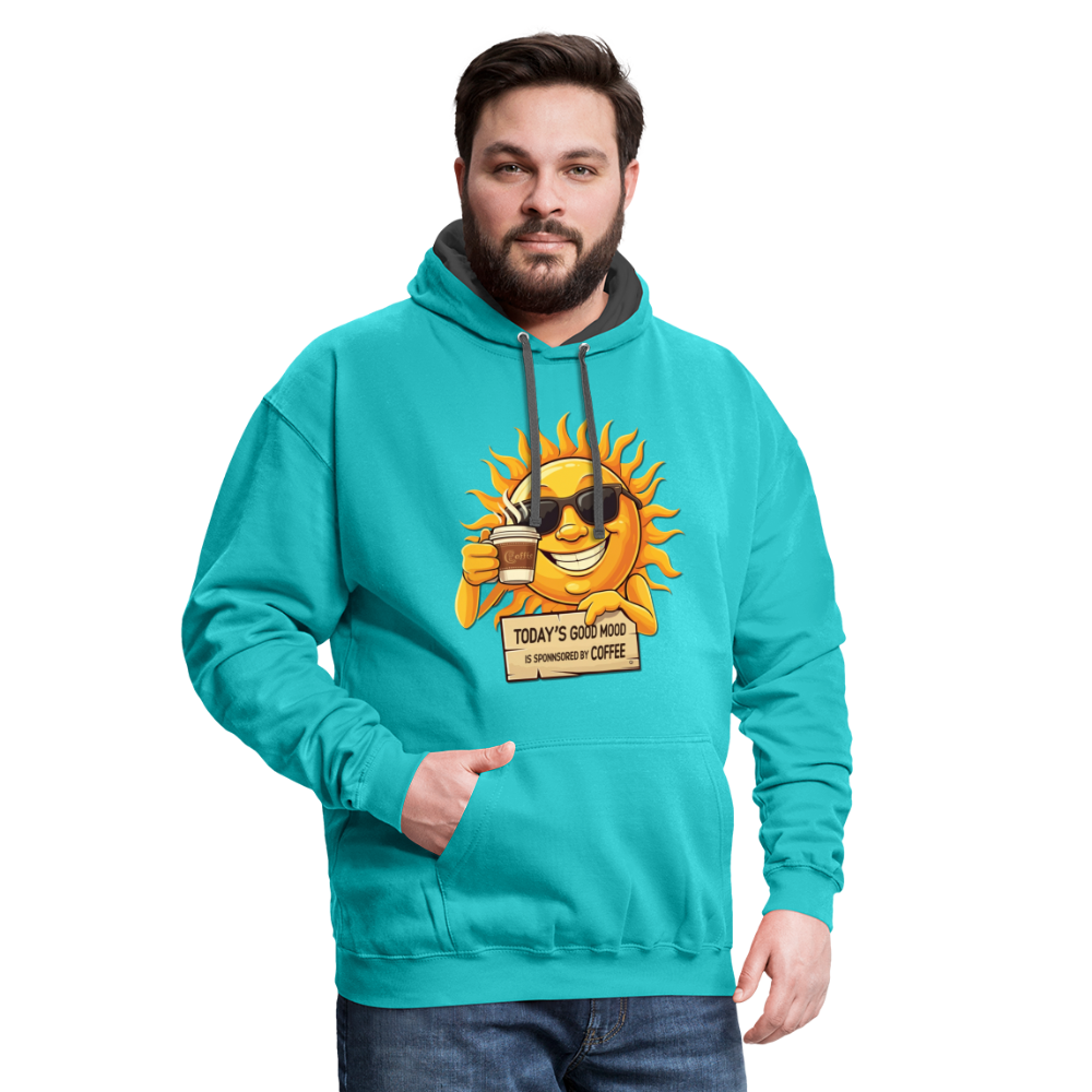 Sponsored by Coffee Hoodie - scuba blue/asphalt