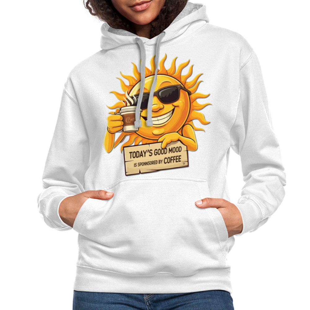 Sponsored by Coffee Hoodie - white/gray