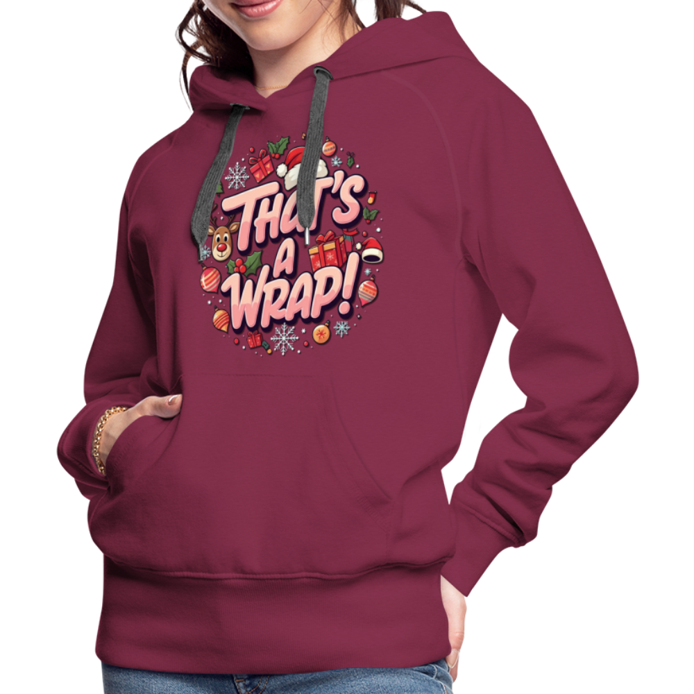 Wrap Women’s Hoodie - burgundy