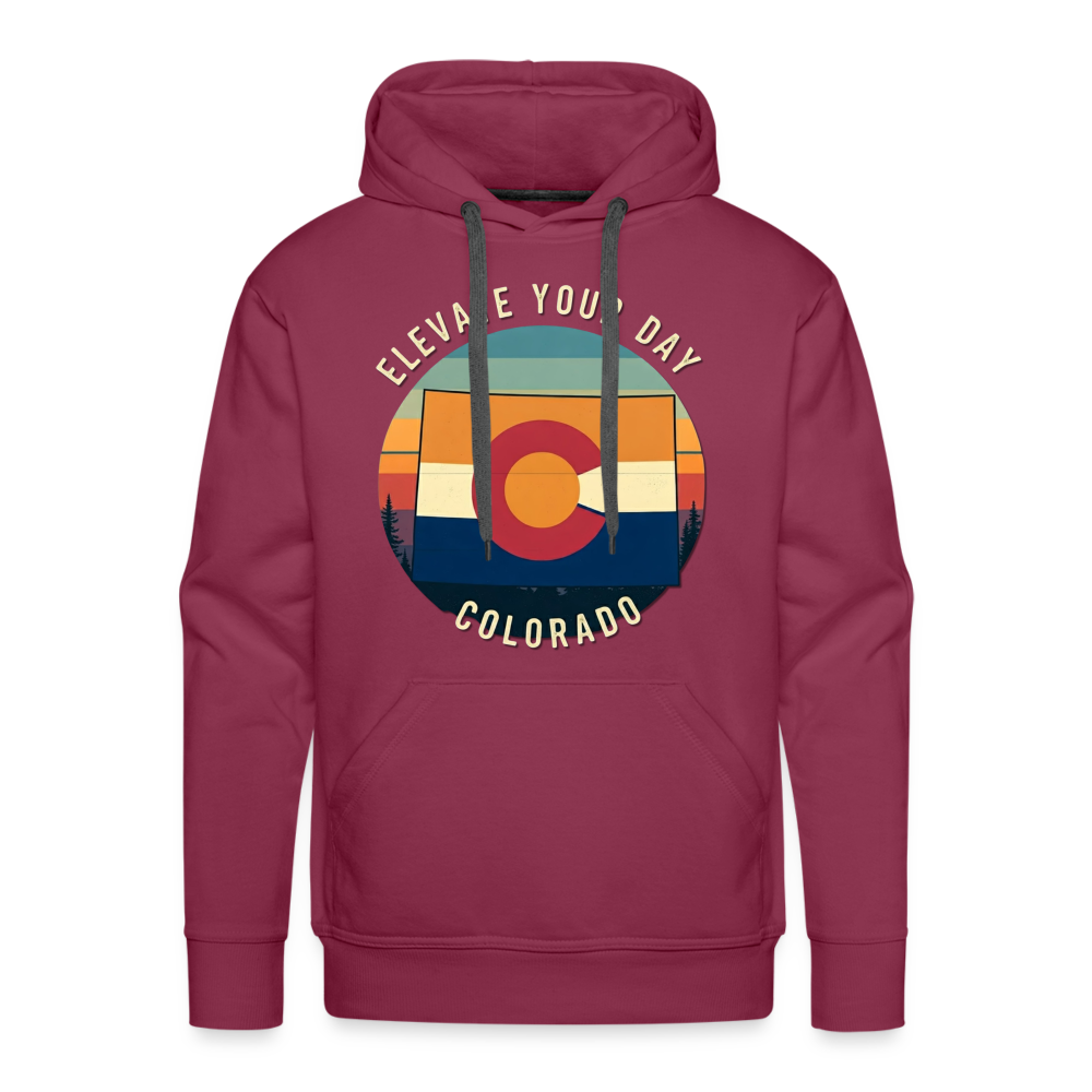 Elevate Your Day Hoodie - burgundy