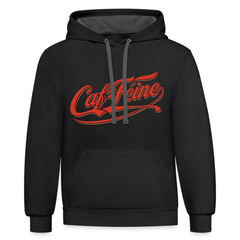 Caf-Feine Hoodie - black/asphalt