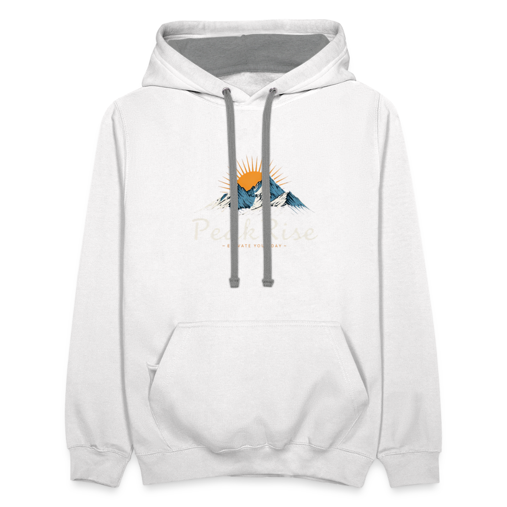 PeakRise Hoodie - white/gray