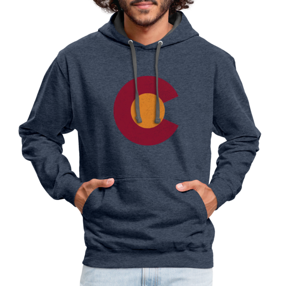 CO Hoodie - indigo heather/asphalt