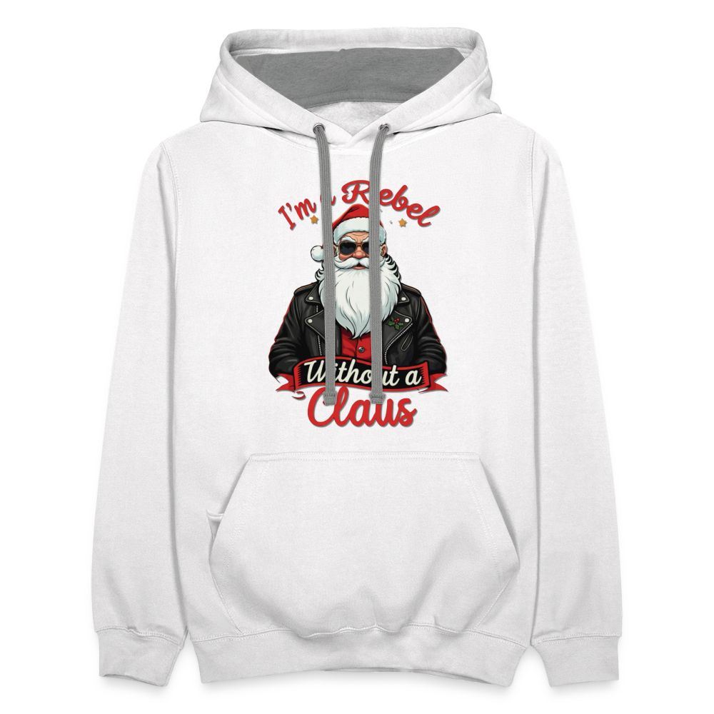 Rebel Hoodie - white/gray