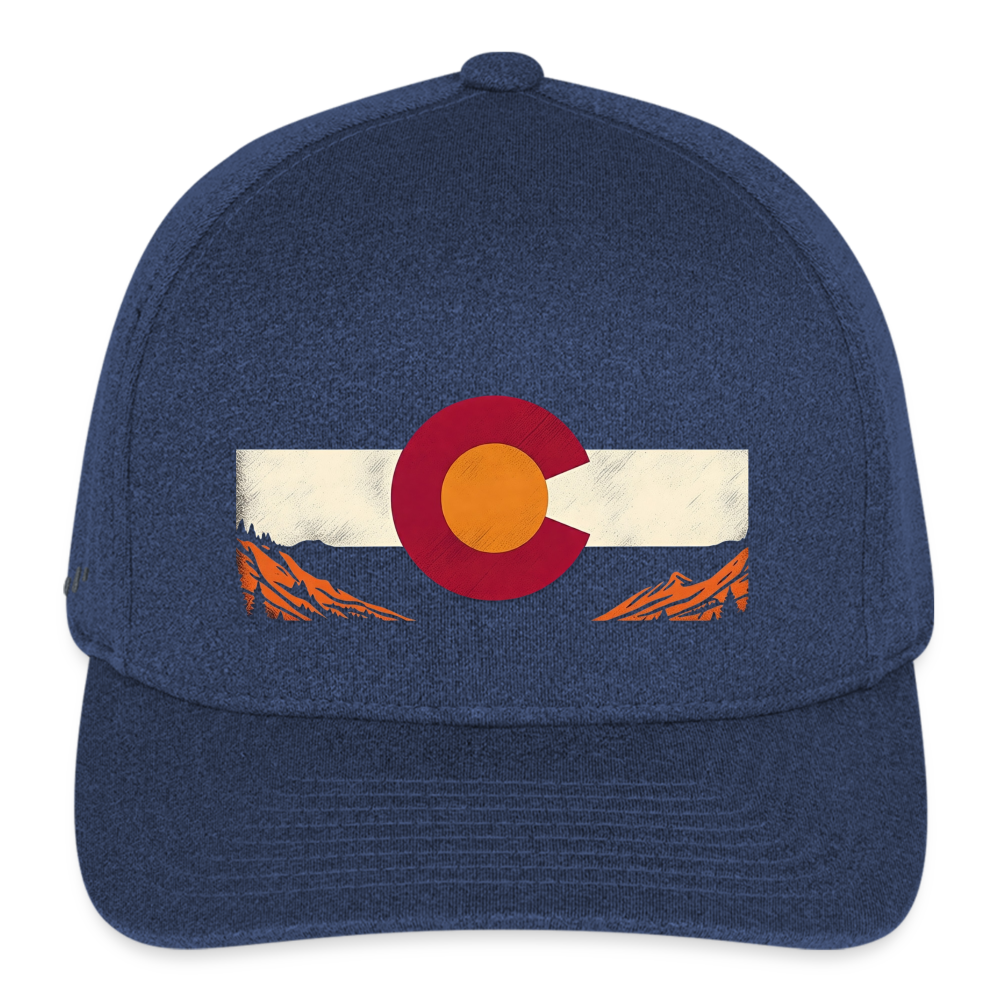 CO Mountain Flexfit Baseball Cap - heather navy