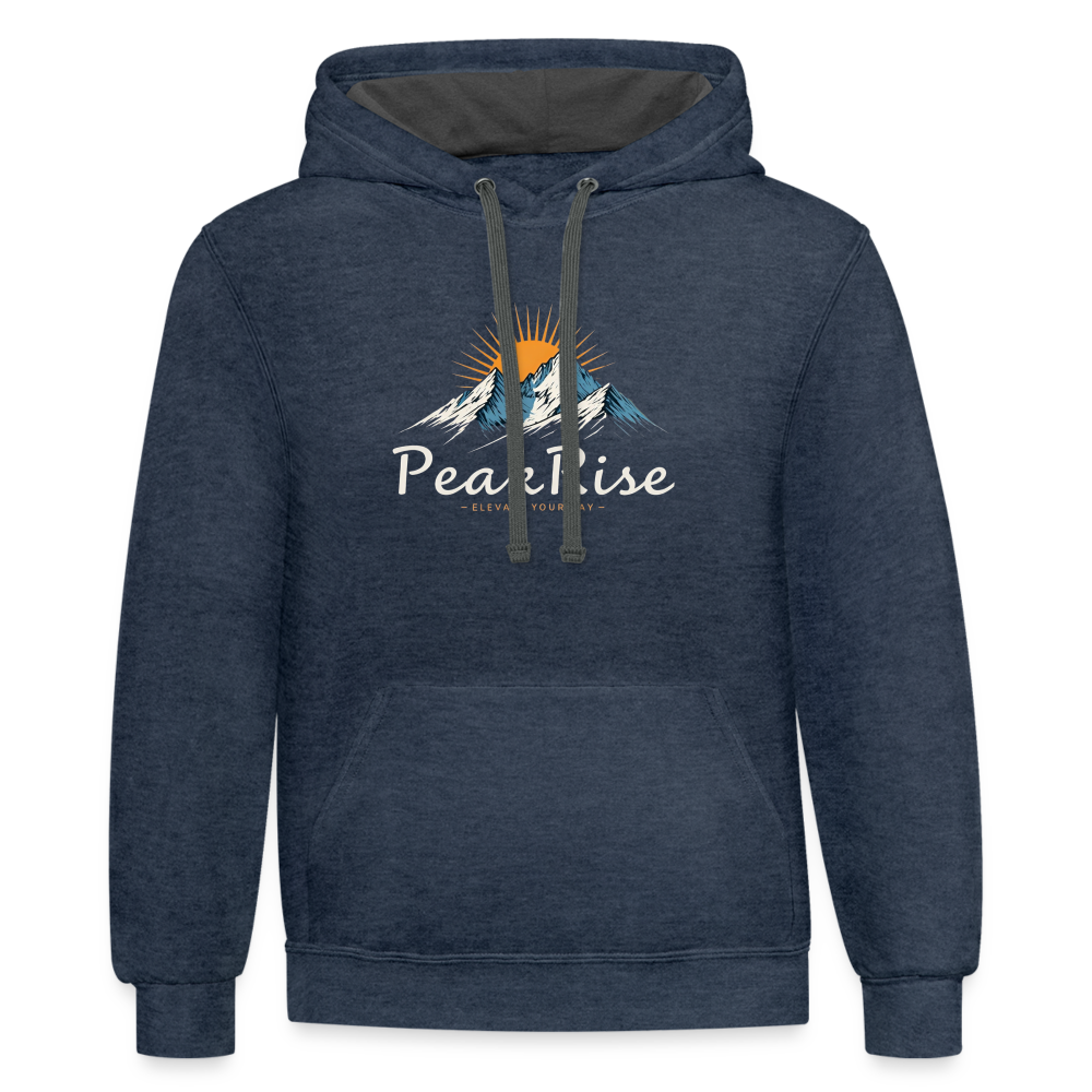 PeakRise Hoodie - indigo heather/asphalt
