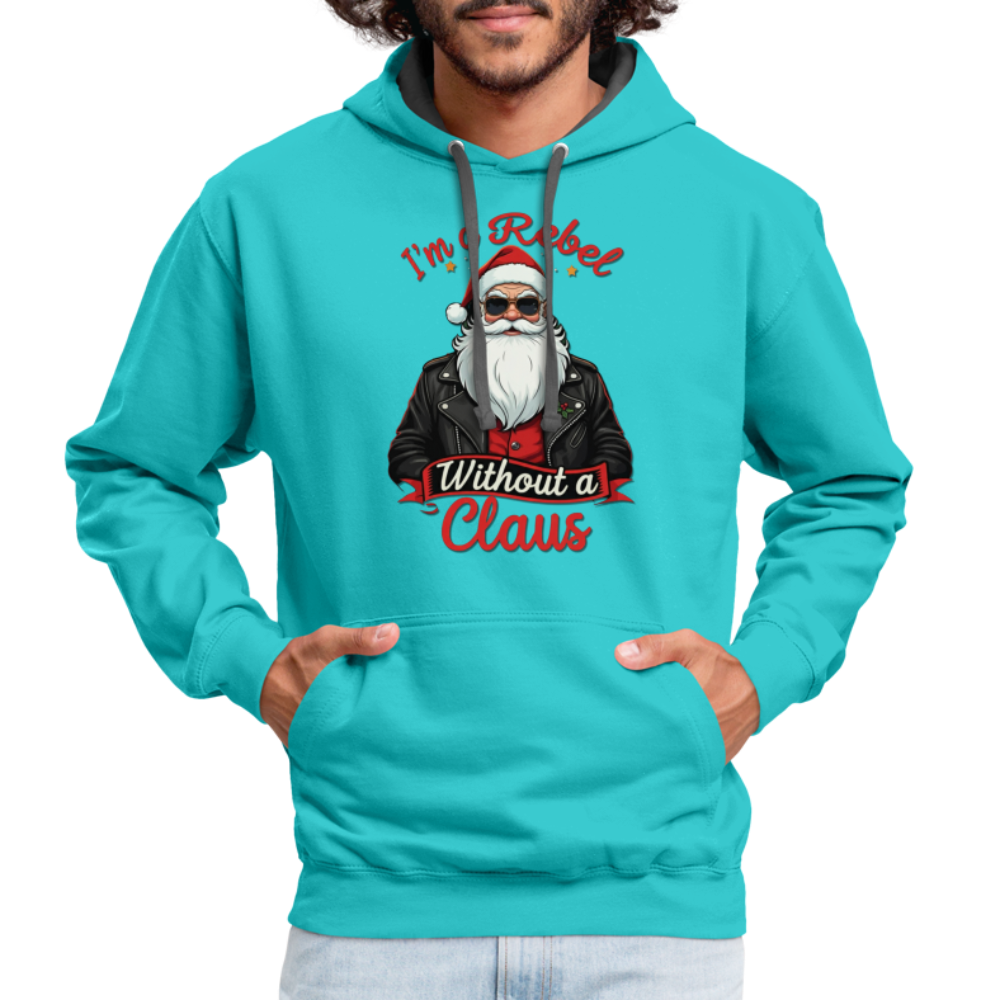 Rebel Hoodie - scuba blue/asphalt