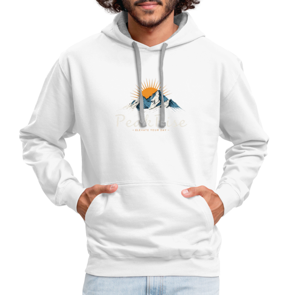 PeakRise Hoodie - white/gray