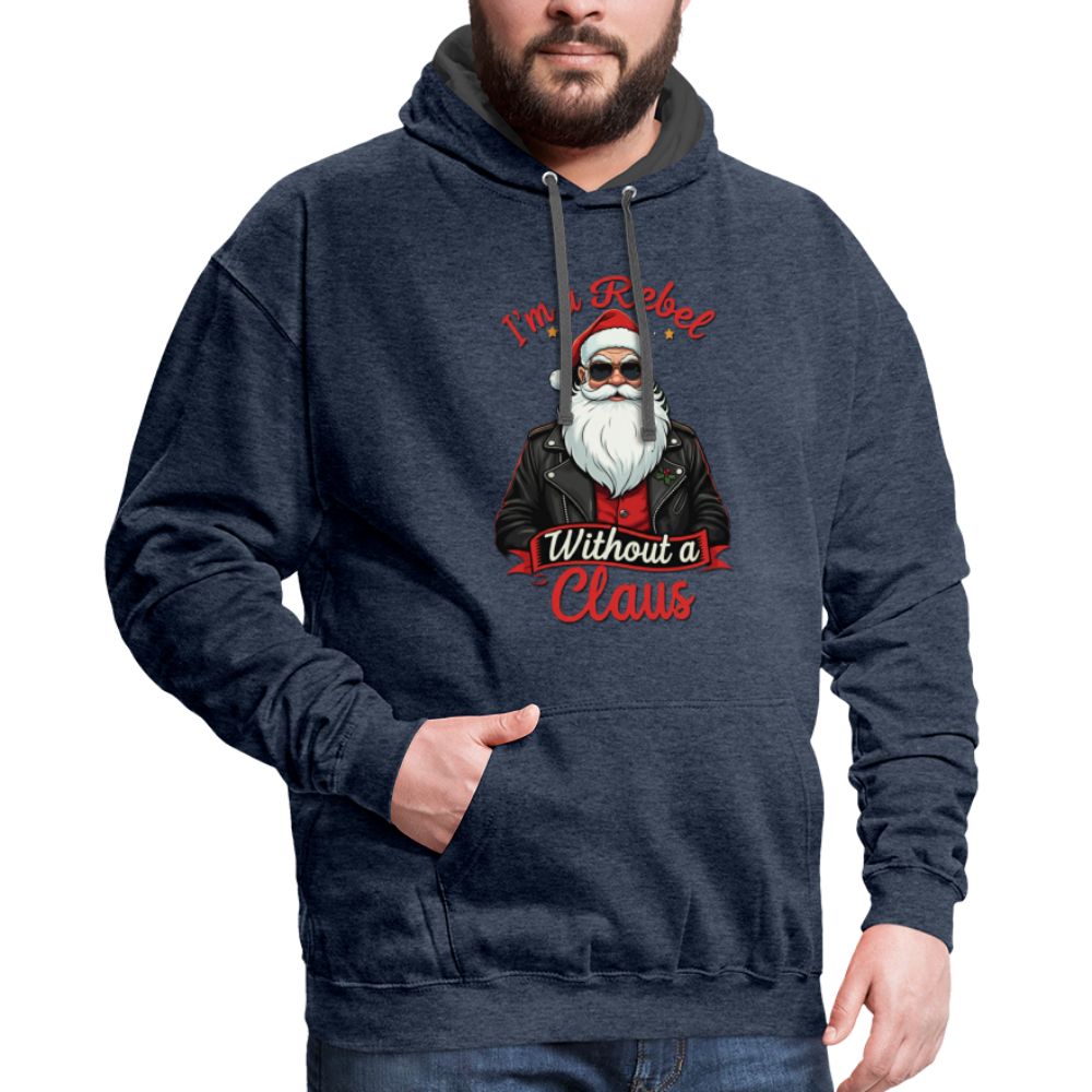 Rebel Hoodie - indigo heather/asphalt