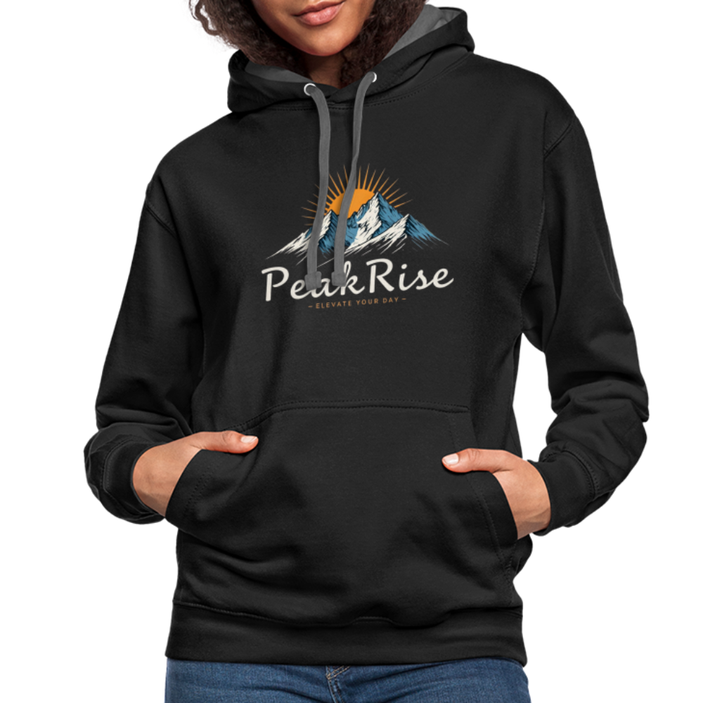 PeakRise Hoodie - black/asphalt